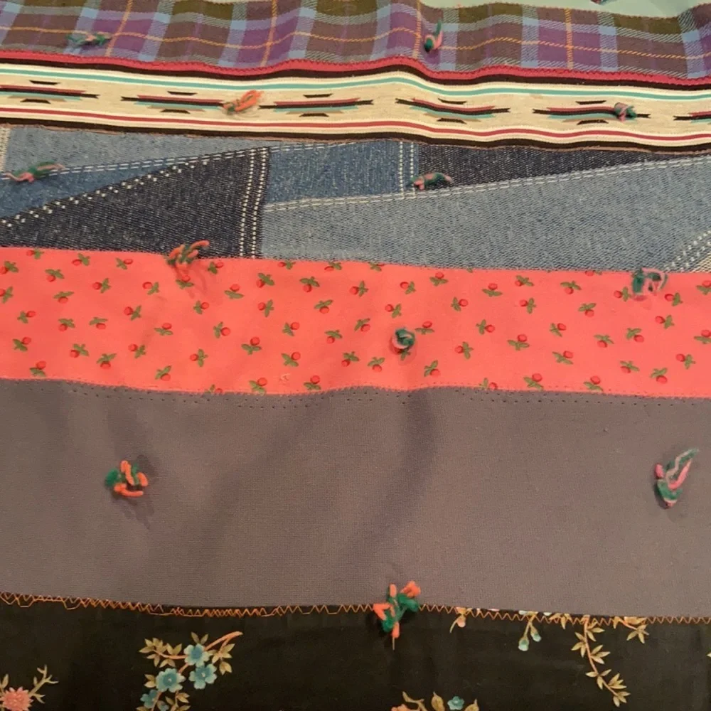 Handmade Vintage Farmhouse Quilt 72 x 86